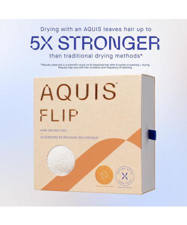 AQUIS Flip Hair-Drying Tool - Water-Wicking Ultra-Absorbent Recycled Microfiber Pearl - Buy Online on GoSupps.com
