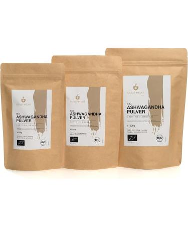 Bio Ashwagandha Pulver 500g - 100% Natural & Pure Organic Ashwagandha Powder Vegan Supplement for Stress Relief & Energy Boost - Buy Online on GoSupps.com