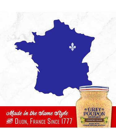 Grey Poupon Country Dijon Mustard - 8 oz Jar - Buy Online on GoSupps.com