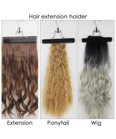3 Pack Extra Long Wig Storage Bags with Hanger - Hair Extension Holder Case for Human & Synthetic Hair - Black Color 31.5 in - Buy Online on GoSupps.com