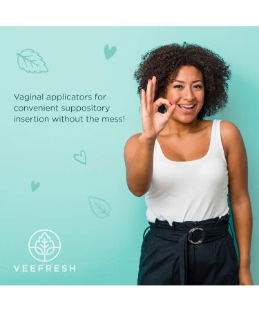 VeeFresh Vaginal Suppository Applicator Pack - 7 Individually Wrapped Applicators for VeeCleanse Pills and Boric Acid Suppositories/Capsules - Size 0 - Buy Online on GoSupps.com