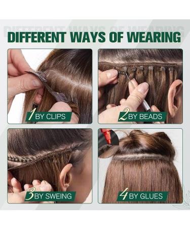 Runature Real Hair Tress - Balayage Ombre Human Hair Weft Ash Blonde & Platinum Extensions | 30cm 12 Inch 70g #18/22/60 & #18/26 - Buy Online on GoSupps.com