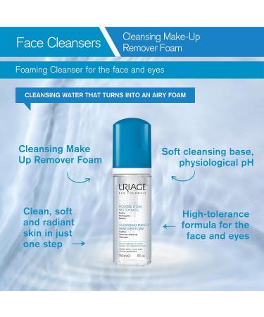 Uriage Eau Thermale Cleansing Make-Up Remover Foam 150ml - Gentle Facial Cleanser - Buy Online on GoSupps.com