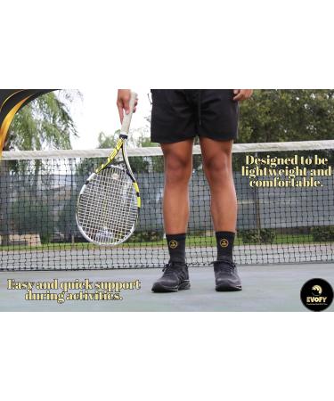 Premium Ankle Compression Brace for Men & Women - Supports Sprained Ankles Eases Swelling & Pain Relief for Plantar Fasciitis & Achilles Tendon - Small Size - Buy Online on GoSupps.com
