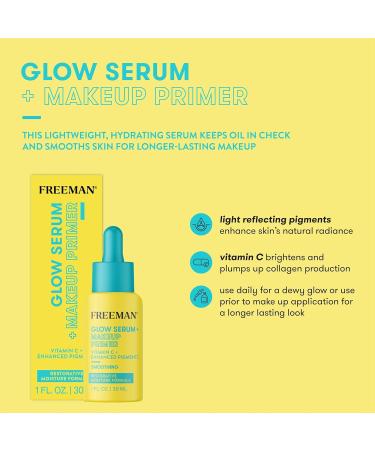 Freeman Restorative Glow Booster Serum | Lightweight Moisturizing Makeup Primer with Vitamin C | Brightens & Plumps Skin - 1.0 fl. oz. (50 mL - Buy Online on GoSupps.com