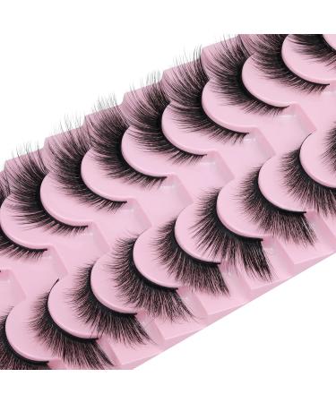 Zenotti L Curl Natural Look False Eyelashes - Wispy Cat Eye Strip Lashes for Fluffy Volume - Faux Mink Extensions for Fox Eye Look - Buy Online on GoSupps.com