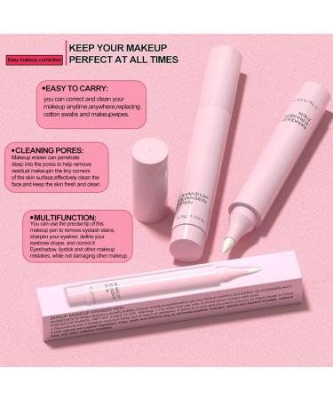 Makeup Retouching Pen - Lipstick Corrector Stain Remover Quick Fix Makeup Remover Cleansing Pen with Natural Ingredients Daily Dry Cleanser - Buy Online on GoSupps.com