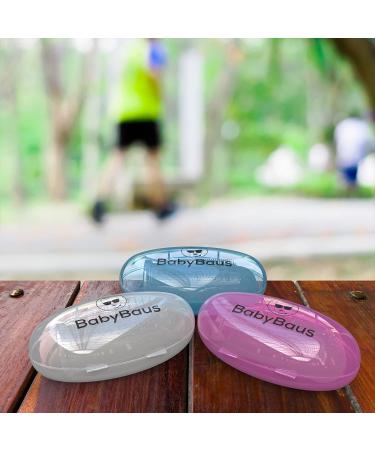 BabyBaus Finger Toothbrush Set for Kids, Toddlers, Babies, and Pets - Soft Bristles, Ergonomic Design - Set of 3 with Cases (Blue, Pink, Clear) - Buy Online on GoSupps.com