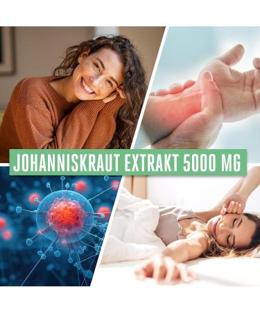 Vitabay St. John's Wort Extract 5000 mg - 120 Vegan Capsules | High Dose Hypericin | Made in Germany | Natural Mood Support - Buy Online on GoSupps.com