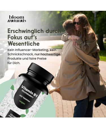 Supplement Hub Vitamin B1 high dose 400 tablets with 250 mg Vitamin B 1 Thiamine Vit B1 Laboratory tested vegan & produced in Germany - Buy Online on GoSupps.com