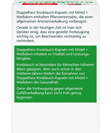 Double-Heart Garlic Capsules with Mistletoe & Hawthorn - 270 pcs | Traditional Medicine for Arterial Health - Buy Online on GoSupps.com