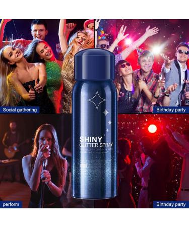 Body Glitter & Glitter Spray for Hair & Body - Shiny Stage Makeup & Festival Rave - 2.11oz/60ml - Buy Online on GoSupps.com