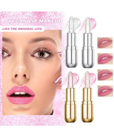 4 PCS Color Changing Lipstick Set Moisturizing Jelly Lip Balm & Gloss | Long Lasting Non-Sticky Anti-Crack | Perfect for All Skin Tones - Buy Online on GoSupps.com
