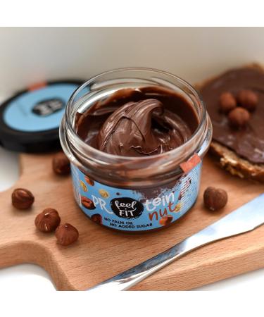 Feel Fit Protein Groove Cocoa Hazelnut Spread - 19% Protein No Added Sugar Palm Oil Free Smooth Consistency (6 x 200g) - Buy Online on GoSupps.com