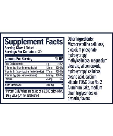 Nervive Nerve Support with Alpha Lipoic Acid & Vitamins B1, B6, B12 - Promotes Healthy Nerve Function in Fingers, Hands, Toes & Feet - 30 Day Supply - Buy Online on GoSupps.com