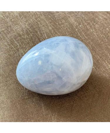 Celestite Quartz Crystals Stone Egg Gemstones Natural and Minerals Fontaine Decoration Maison Spiritual Engel arredo casa - (Size: 60-75mm) - Buy Online on GoSupps.com