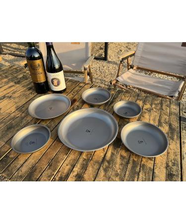 Snow Rock Dia 218mm Titanium Plate Dish for Outdoor Backpacking - Camping & Hiking Essentials - Buy Online on GoSupps.com