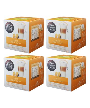 NESCAFE DOLCE GUSTO Nescaf Dolce Gusto Latte Macchiato Pack of 4 4 x 16 Capsules (16 Servings)
