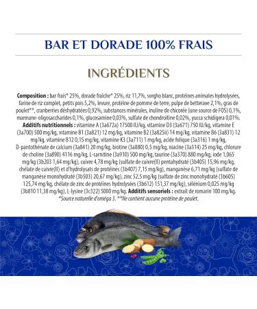 Almo Nature HFC Longevity Sterilized Dry Cat Food - Fresh Wolf Bass & Golden Bream | 1.2kg Pack - Premium Quality - Buy Online on GoSupps.com