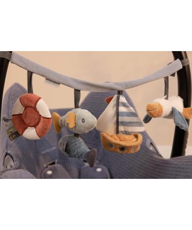 Little Dutch 8611 Fabric Stroller Chain Toy for Baby Car Seat - Sailors Bay Blue | International Shipping Available - Buy Online on GoSupps.com
