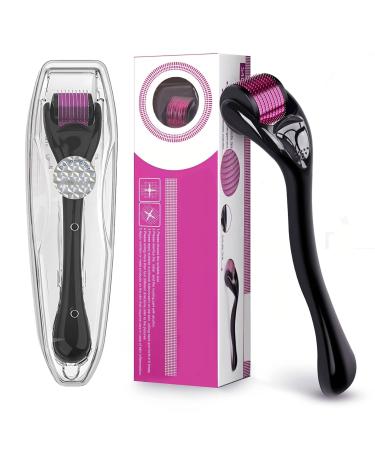 0.75mm Derma Roller for Hair Growth Women and Men Scalp Dermaroller for Skin Care Skin Rejuvenation Scar Removal 540 Titanium Microneedling Face Toning Device for Skin (DERMA 0.75 MM)