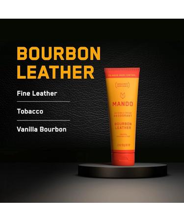 Mando Men's Whole Body Deodorant - Invisible Cream - 72 Hour Odor Control - Aluminum-Free  Baking Soda-Free - Skin Safe - 3oz Tube (Bourbon Leather) - Buy Online on GoSupps.com