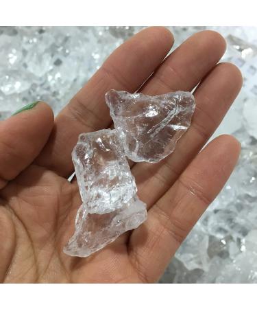 Natural Crystal Rough DOFRYG Specimen ed Natural White Quartz Crystal Stone Rock Chips SpecimenCollection Natural Crystal Fish Tank Stone As a Gift Crystal (Size : 200g)