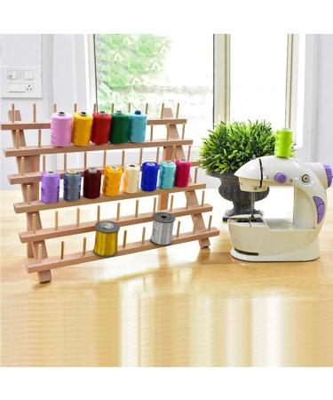 SAND MINE Wooden Thread Rack Sewing and Embroidery Thread Holder - 60 Spools (2 Pack) - Buy Online on GoSupps.com