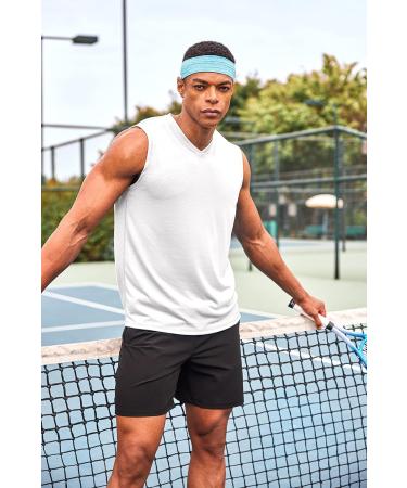 COOFANDY Men's 3 Pack Sleeveless Workout Tank Tops - V Neck Muscle Tee Set - Buy Online on GoSupps.com