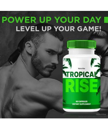 NutraVibe (2 Pack) Tropical Rise Official Tropical Rise Capsules Tropical Rise for Men Pills to Support Overall Health Stamina & Well-Being Premium Tropical Rose Pastillas Review (120 Capsules) - Buy Online on GoSupps.com