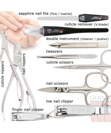 3 Swords Germany Manicure set pedicure kit Cognac - Ostrich Imitation - Buy Online on GoSupps.com