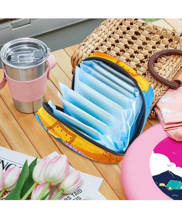 Storage Bags for Women's Bandages & Menstrual Products - Cartoon Submarine Design Portable Organizer for School & Office - Buy Online on GoSupps.com