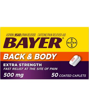 Genuine Bayer Aspirin 325mg Coated Tablets Pain Reliever with Lifesaving Benefits 50 Count
