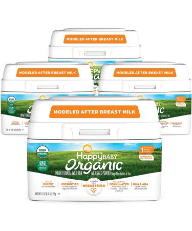 Happy Baby Organics Infant Formula - Milk Based - 84 Oz. (Pack of 4) | USDA Organic Baby Formula - Buy Online on GoSupps.com