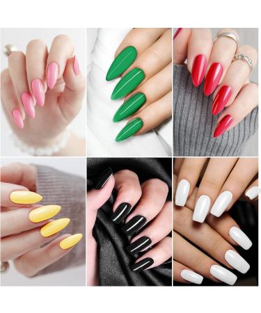 Phoenixy Poly Nail Gel Kit - 7 Colors | Nail Extension Gel Set with UV LED Lamp | Manicure Starter Gift for Women - Buy Online on GoSupps.com