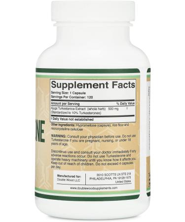 Double Wood Supplements Tongkat Ali and Turkesterone Bundle - Men's Health and Athletic Performance Support - Buy Online on GoSupps.com