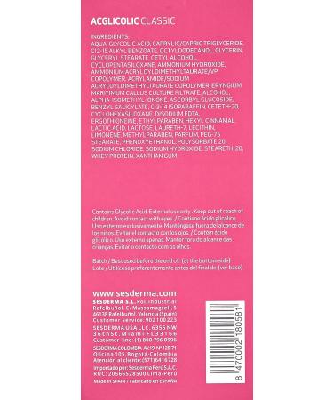 Sesderma ACGLICOLIC CLASSIC Body Lotion 6.8 Fl Oz - Smooth and Hydrate Skin | Single Pack - Buy Online on GoSupps.com