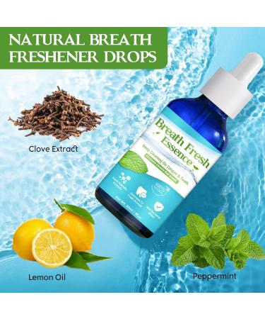 Bad Breath Treatment for Adults Natural Breath Freshening Drops for Bad Breath Fast-Acting Long-Lasting Boosts Confidence for Socializing Alcohol-Free 30ML - Buy Online on GoSupps.com