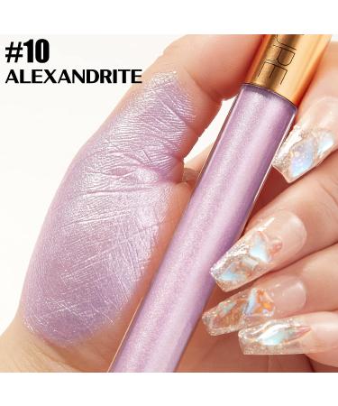FOCALLURE Metallic Chameleon Liquid Lipstick - Diamond Glitter Lip Gloss for Costume, Cosplay, Festival - 10 ALEXANDRITE - Buy Online on GoSupps.com