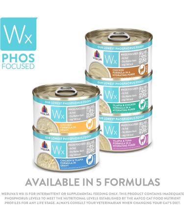 Weruva Wx Phos Focused Natural Pate & Gravy Variety Pack 3oz Can - 12 Pack - Buy Online on GoSupps.com