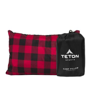 TETON Sports Camp Pillow Great for Travel, Camping and Backpacking Washable, Black