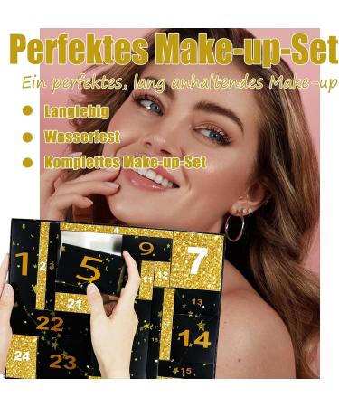 EONFAVE Makeup advent calendar 24piece advent calendar 2025 for women with various cosmetics behind 24 doors beauty advent calendar 2025 surprise makeup set for 2026 - Buy Online on GoSupps.com