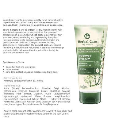 Herbal Care Horsetail Shampoo & Conditioner Set - 330ml & 200ml for Damaged Hair | Made in Poland - International Shipping Available - Buy Online on GoSupps.com