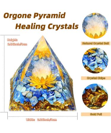 XIANNVXI 2.4 Large Lapis Lazuli Pyramid - Natural Gemstone Crystals for Reiki & Spiritual Gifts | Ideal for Women & Men - International Shipping Available - Buy Online on GoSupps.com