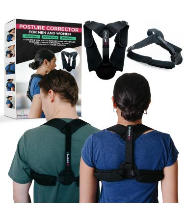 Posture Corrector Back Support Brace for Women & Men Fully Adjustable Clavicle Brace for Upper Back Pain Relief Invisible Thoracic Breathable Upper Spine Support and Hunching- Washable