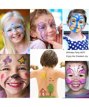 Proamate Neon Face Paint - Glow in the Dark UV Blacklight Fluorescent Art Paint for Halloween & Carnivals (10ml) - Buy Online on GoSupps.com