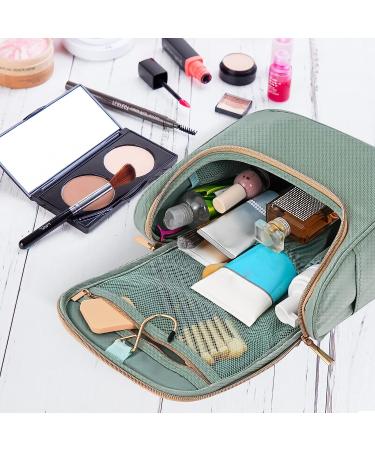 Travel Makeup Bag for Women - Large Green Cosmetic Organizer - Buy Online on GoSupps.com