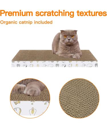 PatienceT Cat Scratcher Pad - Reversible Design for Durable Scratching - 4 Pack - Buy Online on GoSupps.com