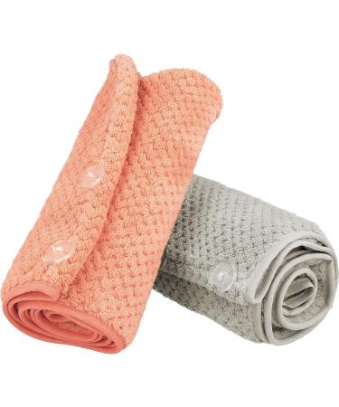 Luxurious Pink Microfiber Hair Turban | Ultra Absorbent & Fast Drying Headscarf for All Hair Types - Perfect for Curly Wet Long & Thick Hair - Buy Online on GoSupps.com