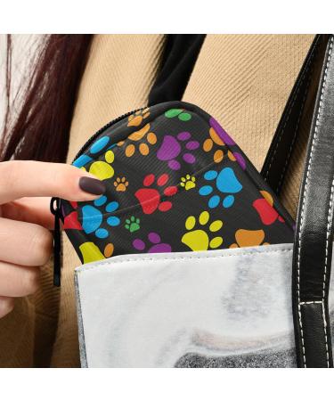 Travel Pill Organizer | Small 7 Day Pill Box | Weekly Vitamin Medicine Holder | Cute Colorful Paw Print Design - Buy Online on GoSupps.com